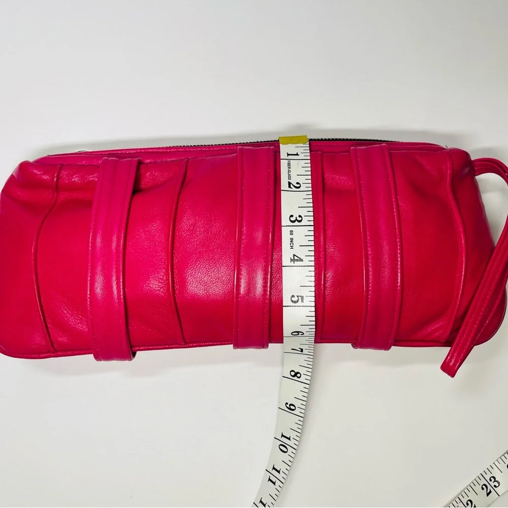 Pink Fuchsia Italian Leather Handbag